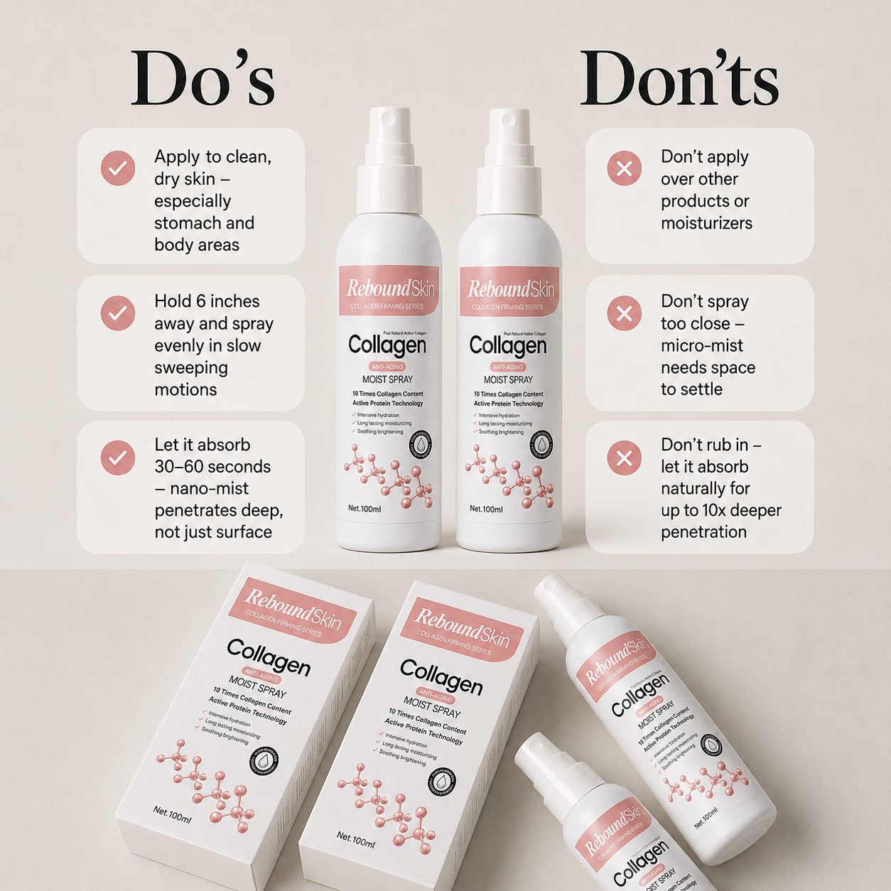 ReboundSkin Firming Collagen Spray